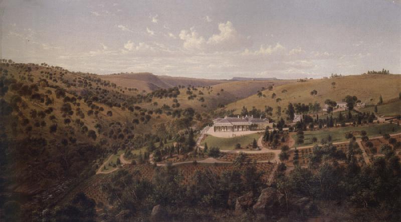 Eugene Guerard Mr Clark's station,Deep Creek,near Keilor oil painting image